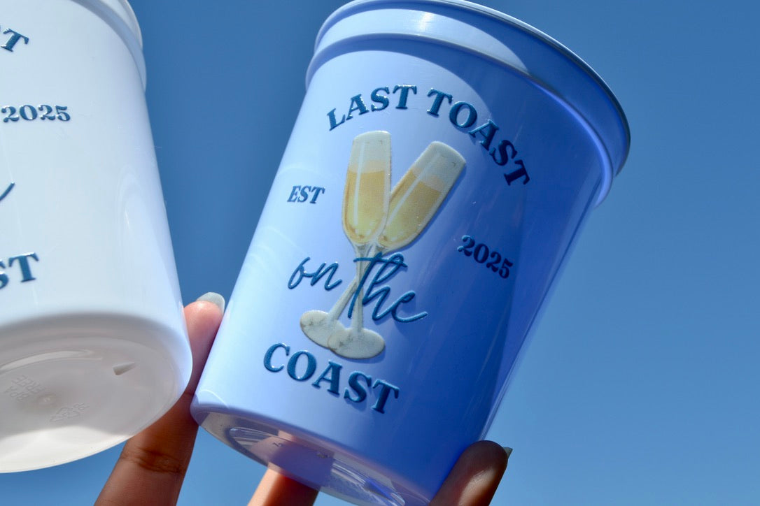 Last Toast on the Coast Bachelorette Party Cups