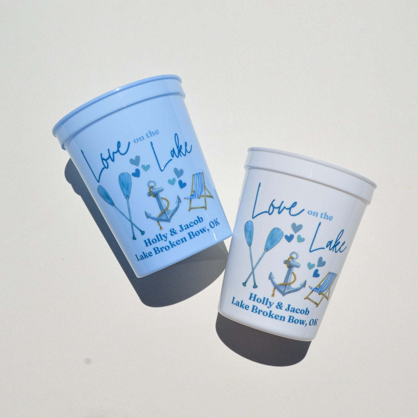 Love on the Lake Bachelorette Party Cups: Lake Life Decor