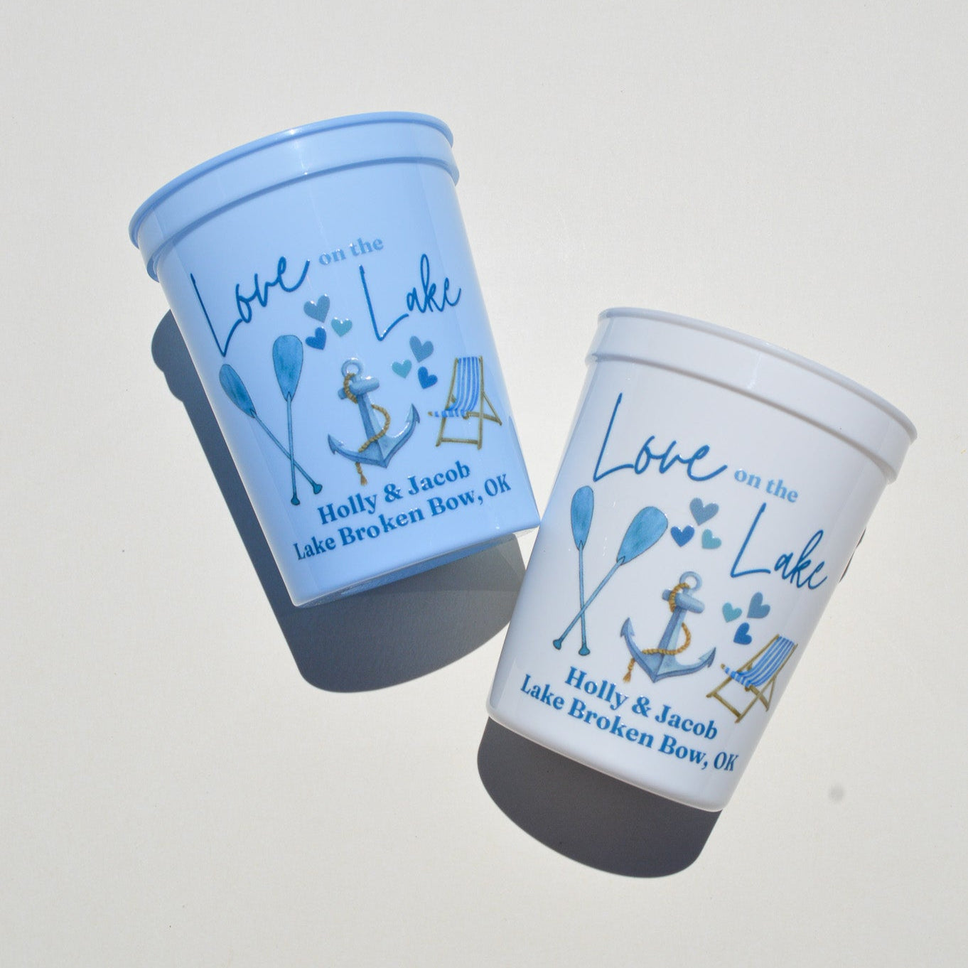 Love on the Lake Bachelorette Party Cups: Lake Life Decor