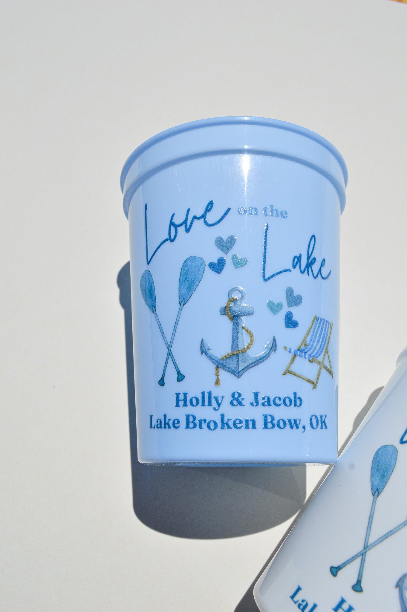 Love on the Lake Bachelorette Party Cups: Lake Life Decor