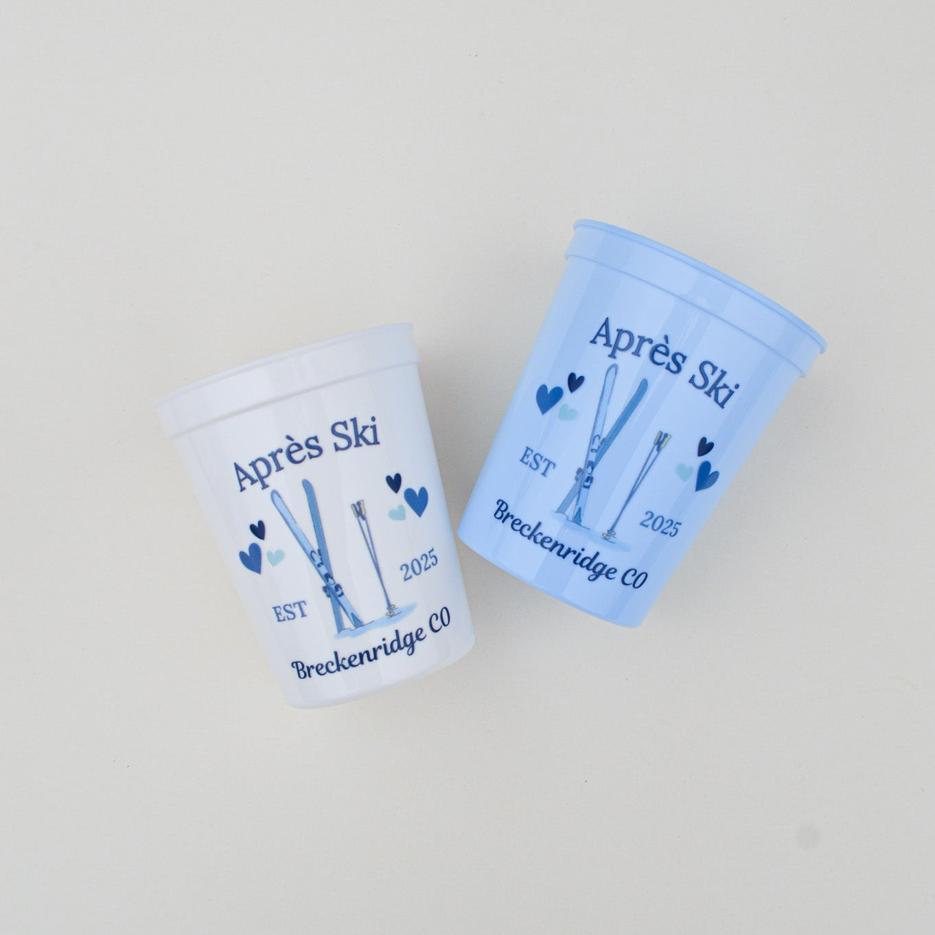 Custom Après Ski Bachelorette Party Cups: Winter Bach Décor