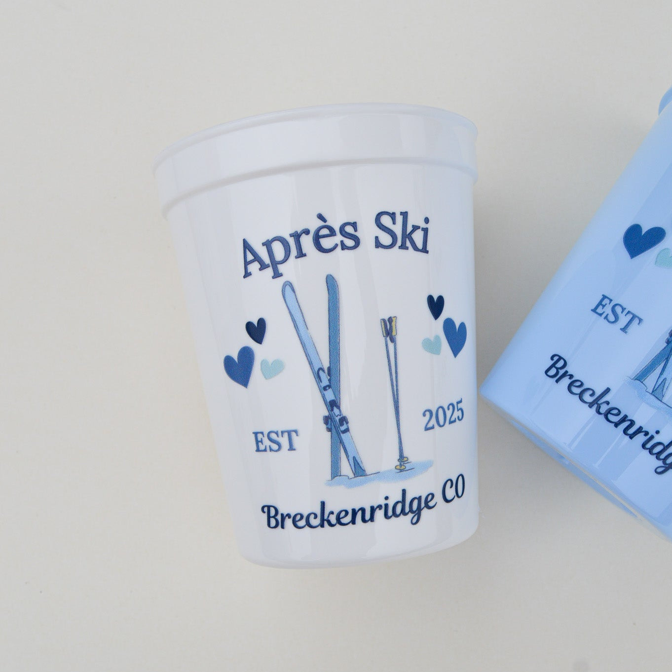 Custom Après Ski Bachelorette Party Cups: Winter Bach Décor