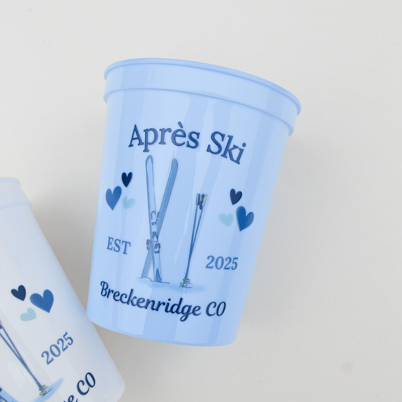 Custom Après Ski Bachelorette Party Cups: Winter Bach Décor