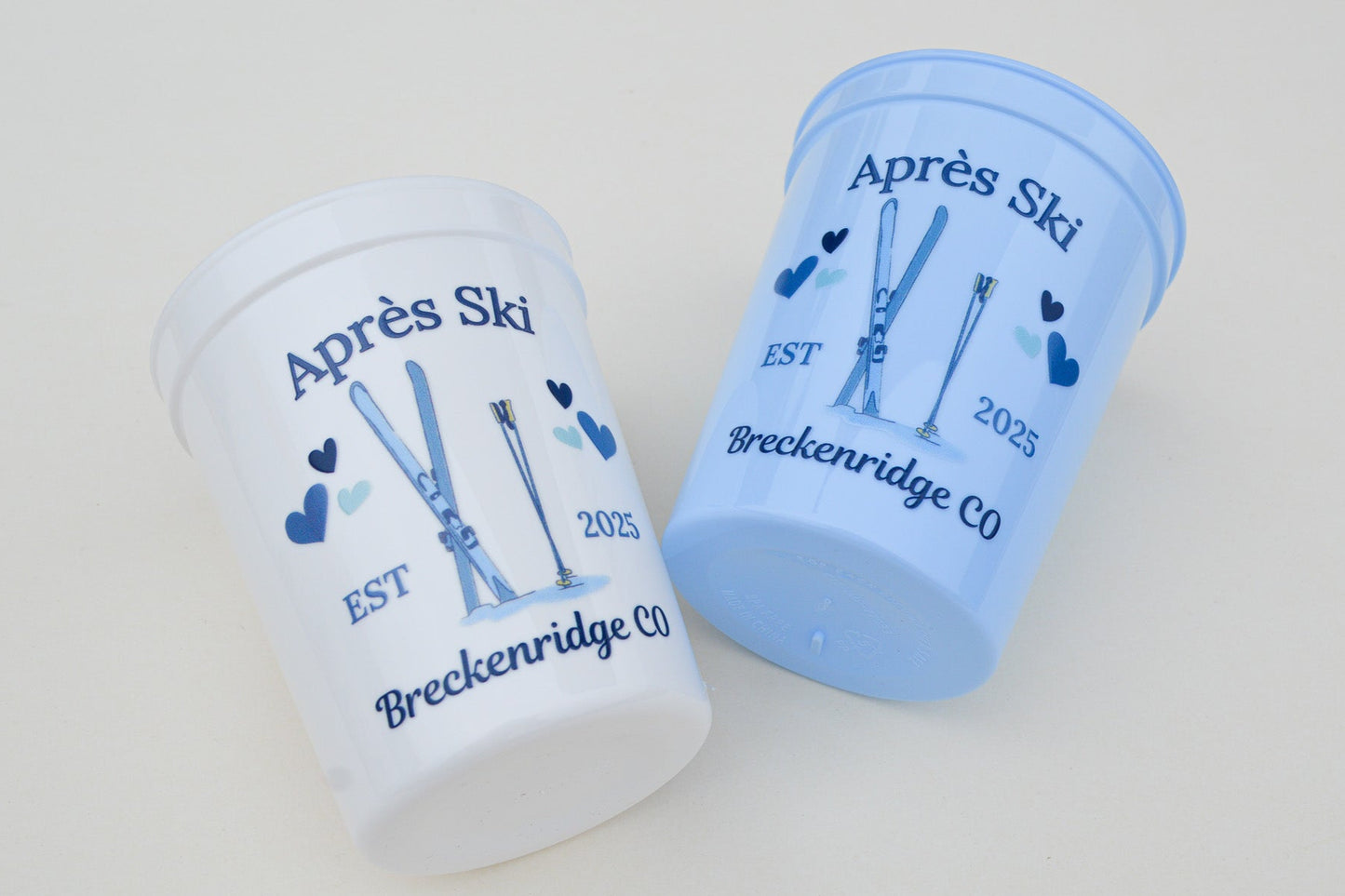 Custom Après Ski Bachelorette Party Cups: Winter Bach Décor
