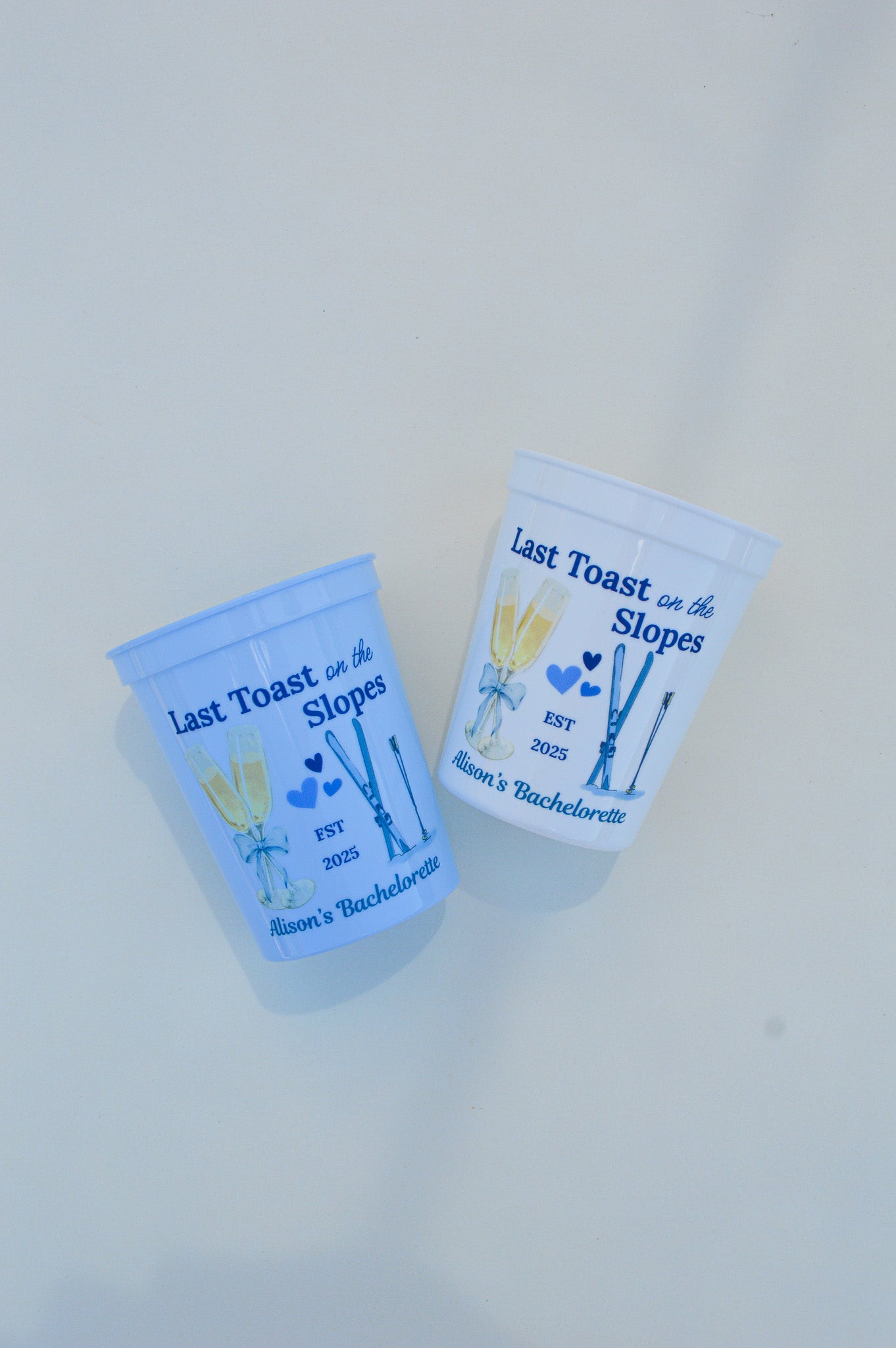 Last Toast on the Slopes Bachelorette Cup: Ski Trip Party Favor