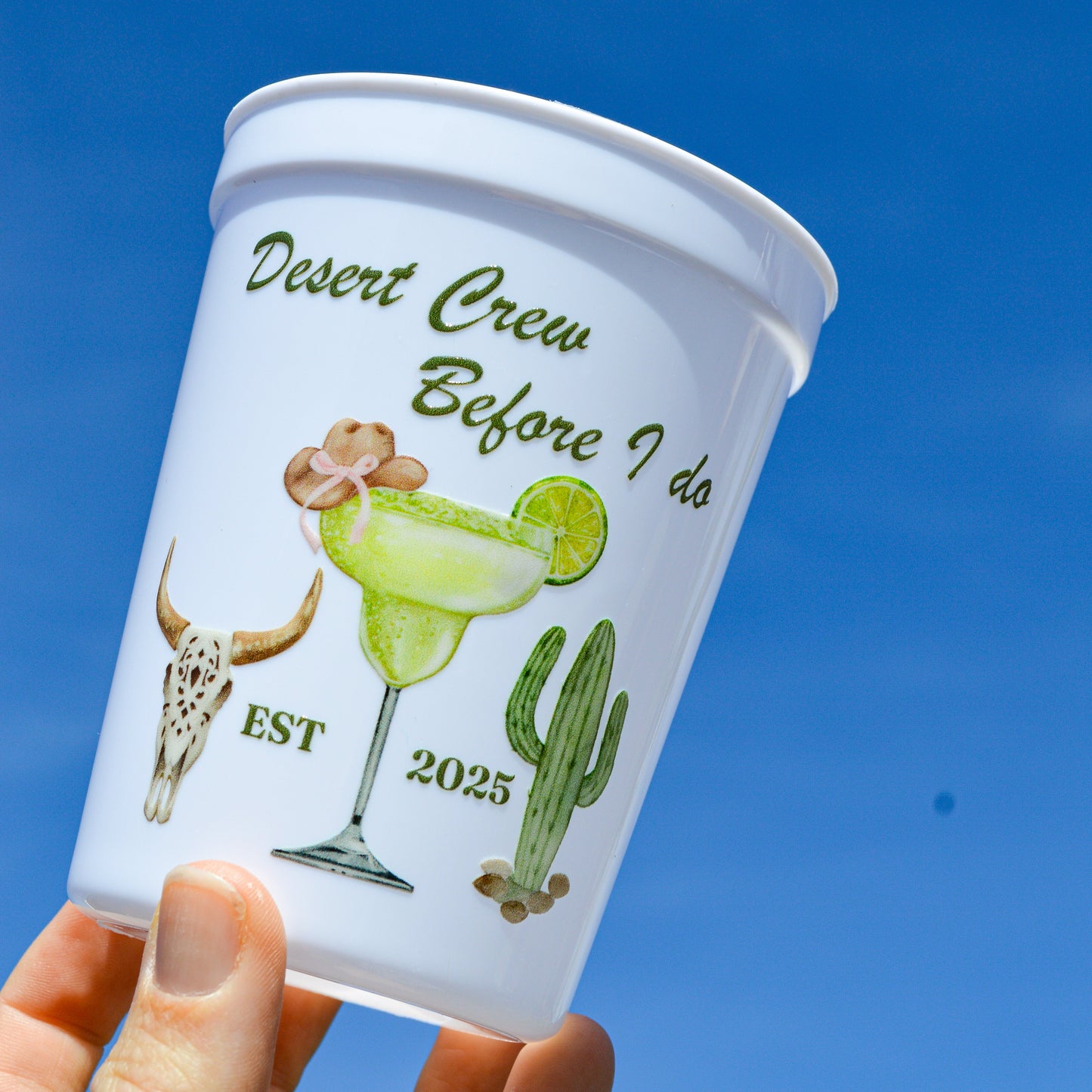 Desert Bachelorette Party Cups: Southwest Theme, Desert Crew Before I Do
