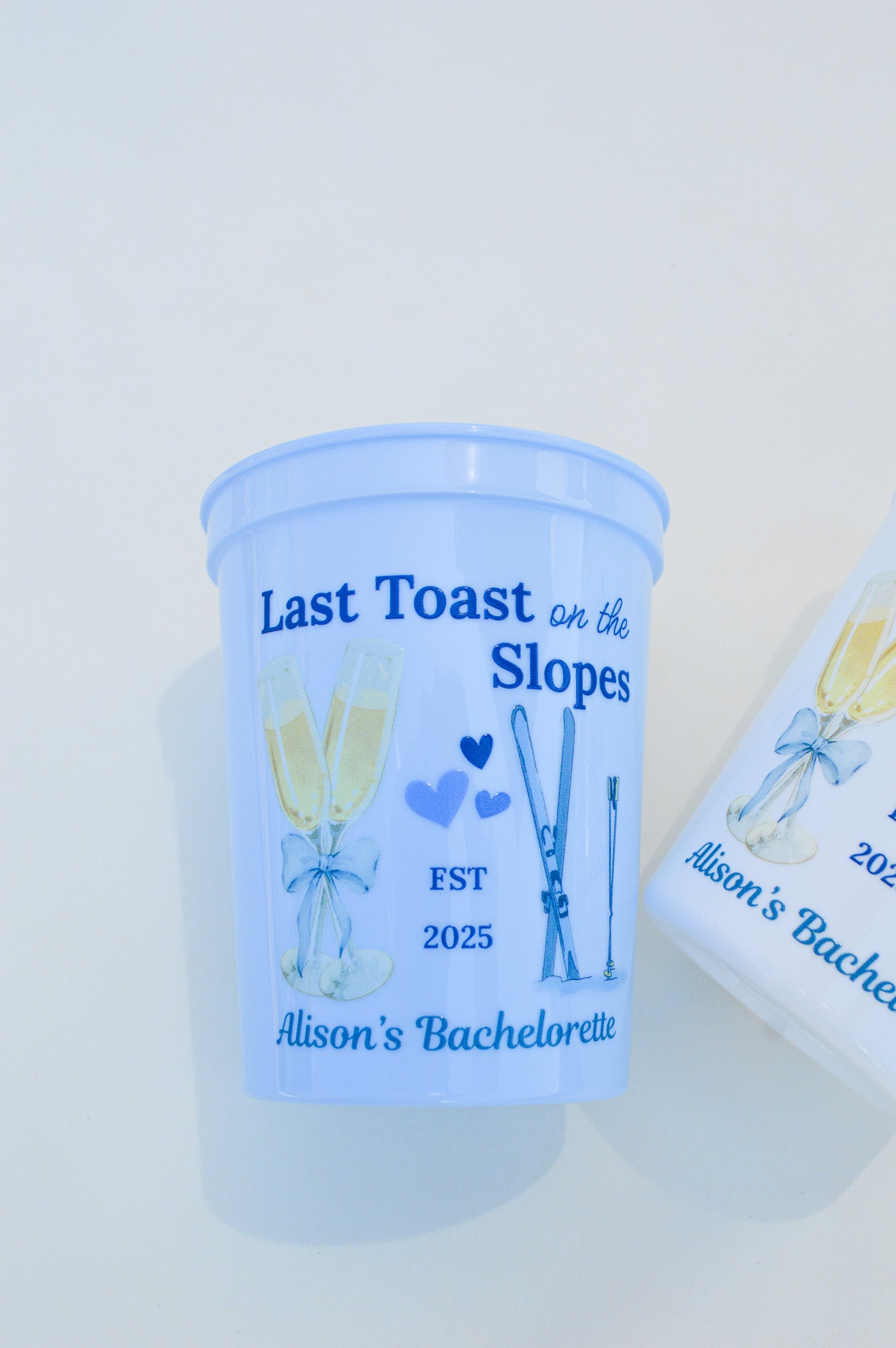 Last Toast on the Slopes Bachelorette Cup: Ski Trip Party Favor