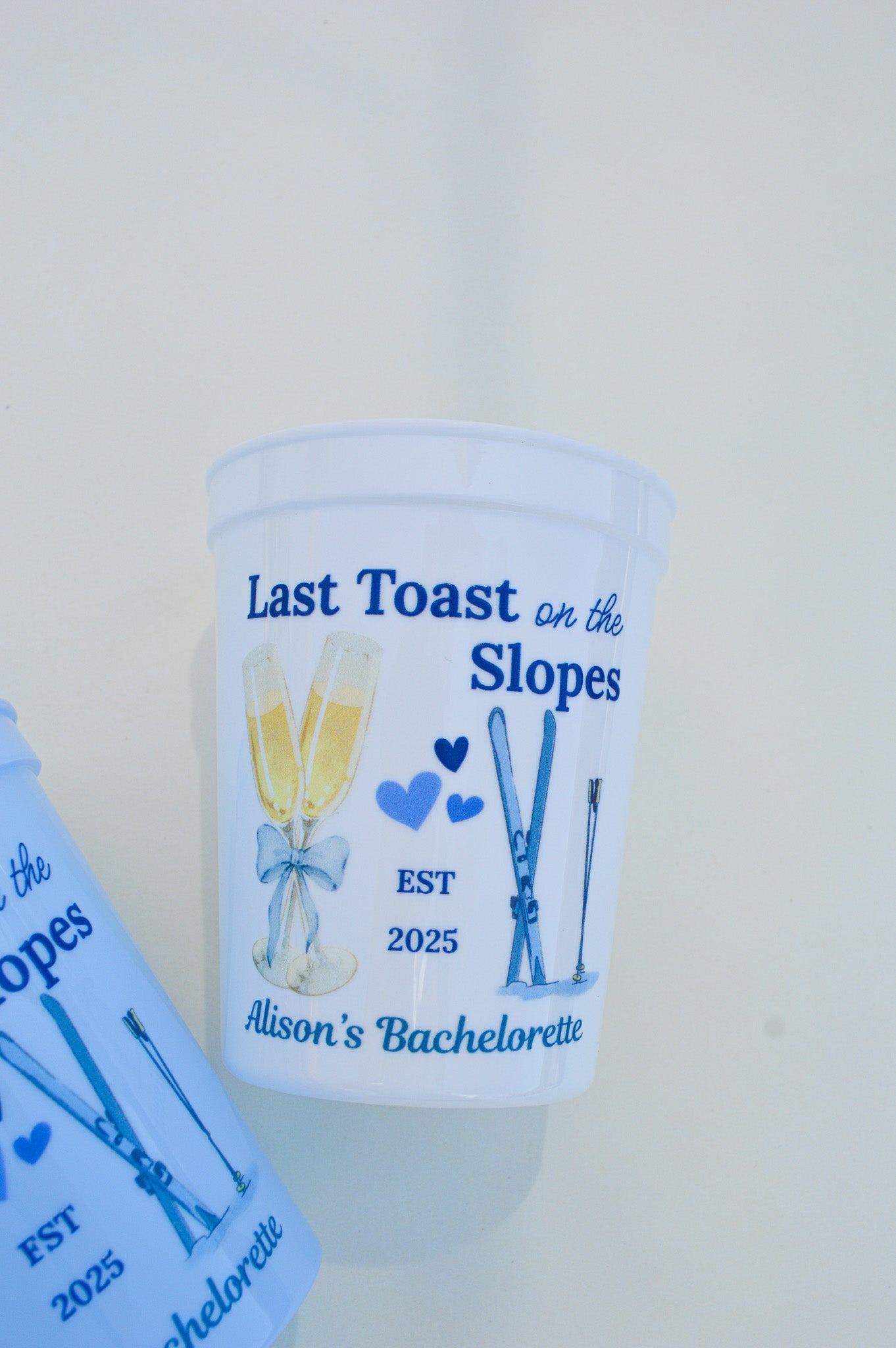 Last Toast on the Slopes Bachelorette Cup: Ski Trip Party Favor
