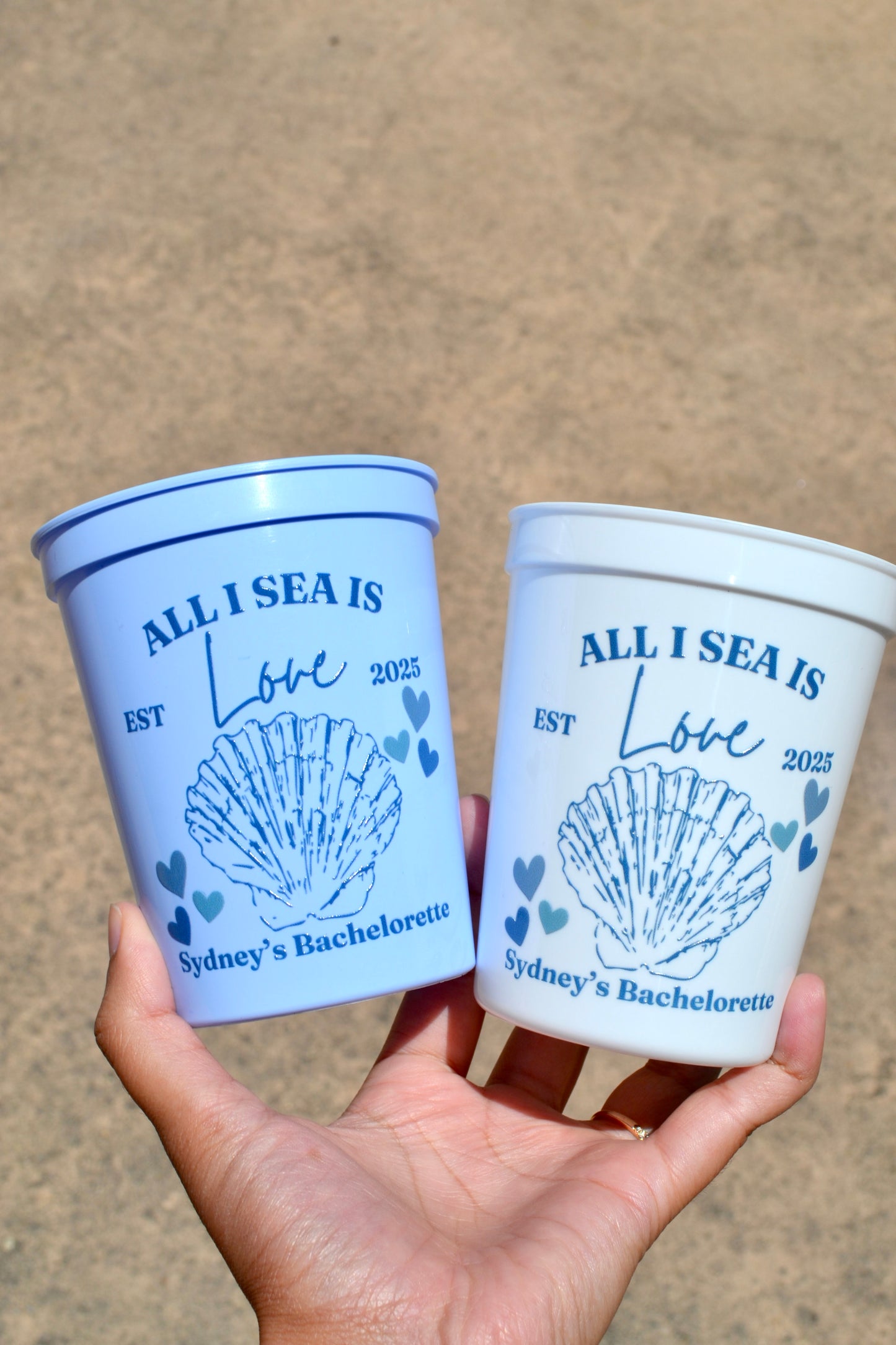 All I Sea Is Love Party Cups, Bachelorette Cup, Last Toast on the Coast Decor