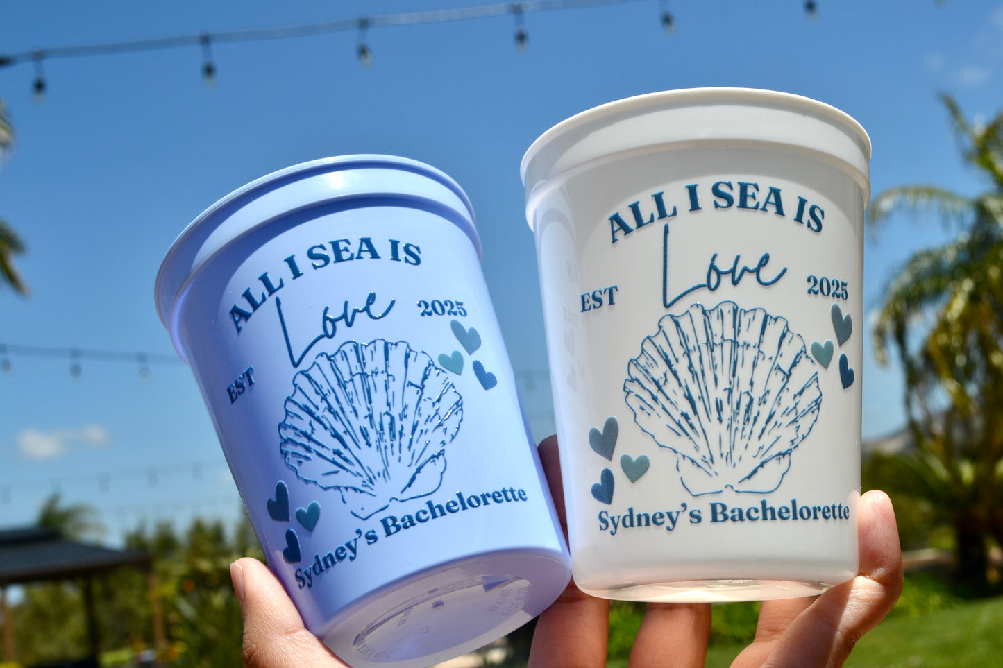 All I Sea Is Love Party Cups, Bachelorette Cup, Last Toast on the Coast Decor