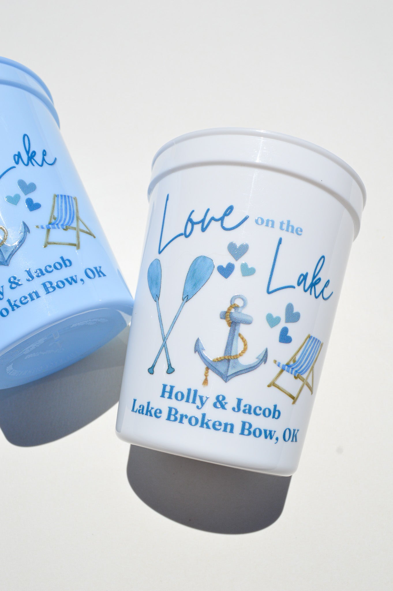 Love on the Lake Bachelorette Party Cups: Lake Life Decor