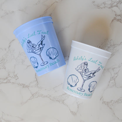 Retro Last Toast on the Coast Party Cups