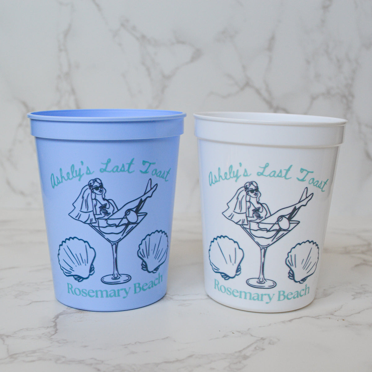 Retro Last Toast on the Coast Party Cups