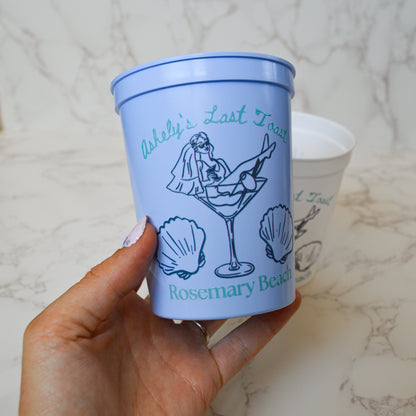 Retro Last Toast on the Coast Party Cups