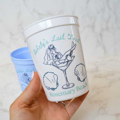Retro Last Toast on the Coast Party Cups